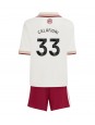Arsenal Riccardo Calafiori #33 Tredjedraktsett Barn 2025-26 Korte ermer (+ bukser)